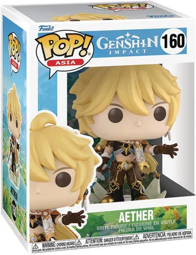 Vista 2 de POP Genshin Impact - Figura de vinilo Aether Funko (paquete con funda protectora de caja compatible), multicolor, 3.75 pulgadas