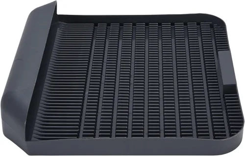 Vista 2 de Cat Litter Box Step 37.3x37cm Double Layer Multi Purpose Cat Litter Mat for Litter Box Cleaning Keep Floor Clean for Indoor Cat House Plastic Large