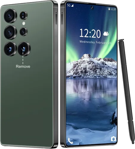 Vista 9 de Huness - Teléfono celular I25 Ultra desbloqueado, bolígrafo integrado, teléfono desbloqueado de 16+1 TB, batería Android 14 de 7000 mAh, pantalla HD