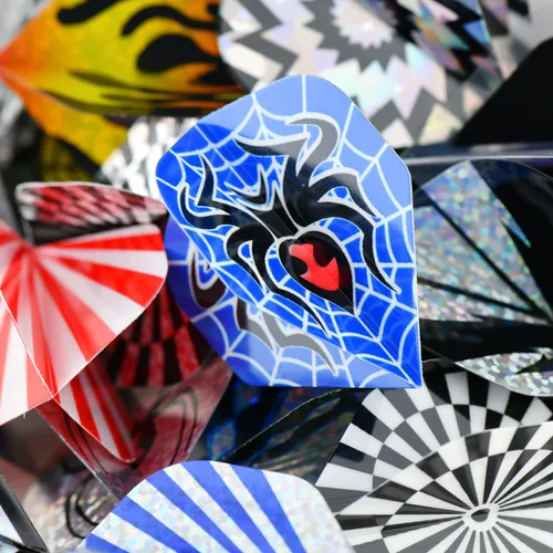 Vista 6 de Vuelos de dardo estándar Accesorios de dardos de repuesto duraderos Suministros de equipo de vuelos perfectos para juegos de dardos 60 unids 90