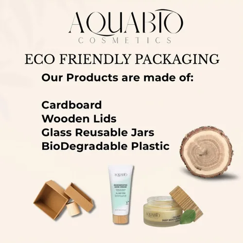 Vista 6 de AquaBio Crema Facial Lifting con Péptidos Potentes y Colágeno Vegano para Reafirmar y Resplandor Natural - Respetuoso con el medio ambiente, cuidado