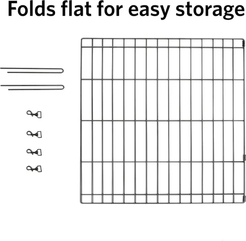 Vista 4 de MidWest Homes for Pets Kit de Extensión Universal para Corral de Mascotas de 2 Paneles Se Adapta a Corrales Metálicos para Perros de 24 Pulgadas