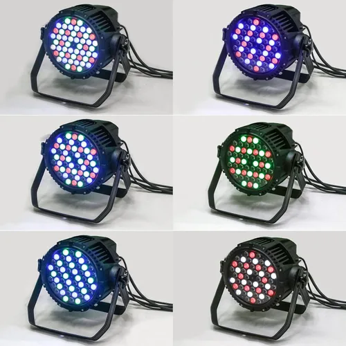 Vista 8 de Luces llevadas de la etapa, luz llevada impermeable del par de 54x3w RGBW, IP67 Dmx llevada al aire libre Uplight