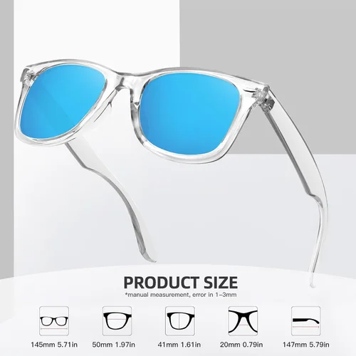 Vista 114 de MEETSUN Polarized Sunglasses for Women Men Classic Retro Square Frame Driving Sun Glasses UV Protection