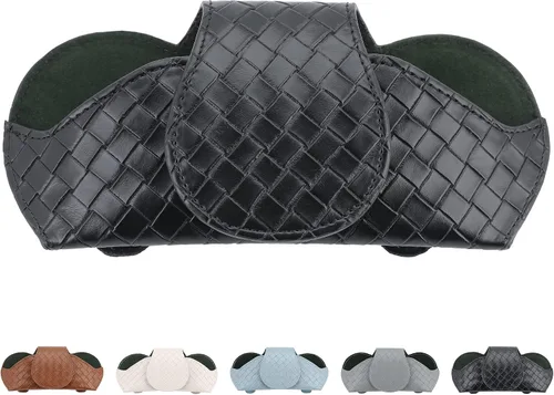 Vista 10 de KINIVA Soporte Rosa para Gafas de Sol de Visera de Coche Funda de Cuero para Gafas con Cierre Magnético para Accesorios Interiores de Coche