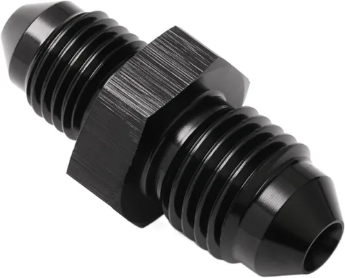 Vista 38 de 3AN macho a 3AN macho Flare 45 grados Unión acoplador adaptador de montaje aluminio negro