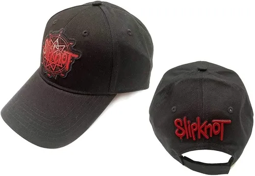 Vista 4 de Slipknot Gorra de béisbol clásica con logo bordado strapback, negro, Negro