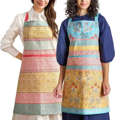 Vista 796 de Maison d' Hermine Delantales para mujer con bolsillo, 100% algodón (27.50 x 31.50 pulgadas)
