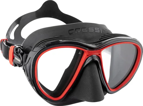 Vista 9 de Cressi Adult Dive Mask with Advanced Fog System and Improved Downward Visibility - Quantum: Made in Italy