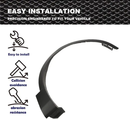 Vista 9 de CROSSDESIGN Fender Flare Molding Compatible con Ford Explorer 2011-2015 - Guardabarros delantero derecho