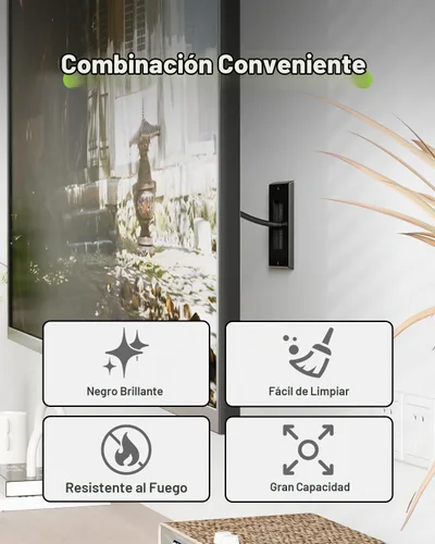 Vista 9 de Placa de pared con cepillo con soporte de montaje, cubierta decorativa para pasar cables de bajo voltaje, ocultador de cables de una sola banda
