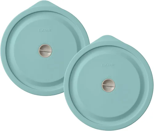 Vista 22 de Tapas de repuesto para Pyrex 7200-PC de 2 tazas, tapa de cobertura de almacenamiento redonda de silicona para tazón de vidrio Anchor Hocking Beige 4