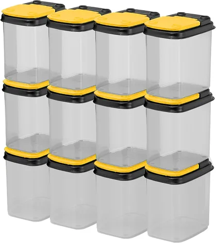 Vista 8 de Buddeez Contenedores de almacenamiento multiusos, cubos pequeños de almacenamiento de brocas y pernos, organizadores de hardware, recipientes Azul