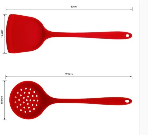 Vista 2 de Juego de utensilios de cocina de silicona resistente al calor Herramientas de cocina antiadherente Kit de herramientas para hornear Utensilios