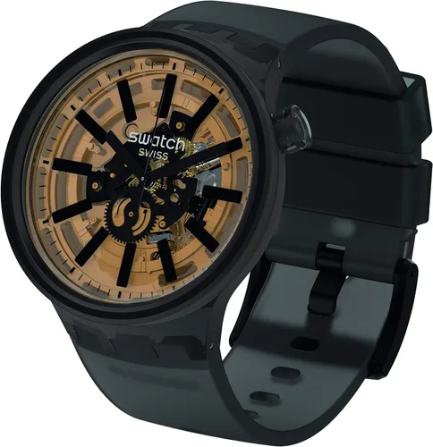 Vista 3 de Swatch orologio DARK TASTE Originals Big Bold 47mm quarzo SO27B115