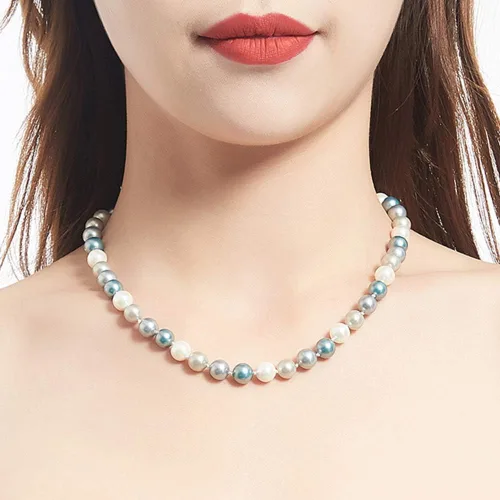 Vista 3 de BULINLIN - Gargantilla de cuentas con perlas, joyería de moda para cumpleaños, regalo para mujer
