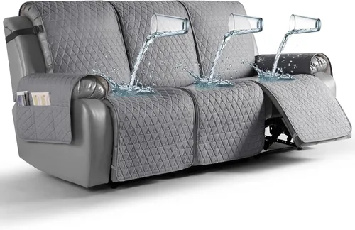 Vista 34 de TAOCOCO Funda reclinable 100% impermeable, antideslizante, lavable, con correas elásticas para las piernas, protector de muebles para perros