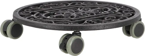 Vista 2 de Esschert Design Carro para plantas - Hierro fundido redondo