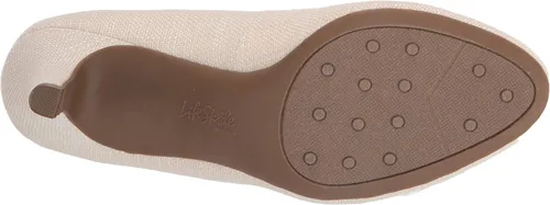 Vista 4 de LifeStride - Zapatos de tacón estilo Parigi para mujer, Crema