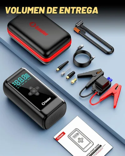 Vista 7 de 7000A Jump Starter with Air Compressor Car Jumper Starter Portable 7000A with Eva Bag