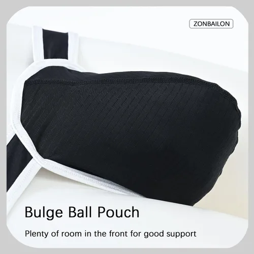 Vista 2 de ZONBAILON Ropa interior para hombre, bolsa elástica, sexy, de tiro bajo, con aumento de abultamiento