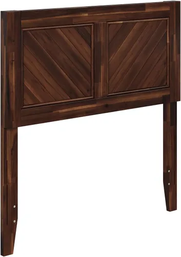 Vista 5 de AFI, Cabecero de cama individual Canyon de madera maciza rústica estilo granja, color madera de granero