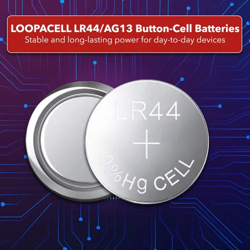 Vista 2 de Loopacell, LR44 AG13 357 baterías botón, 100