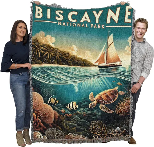Vista 77 de Pure Country Weavers Manta del Parque Nacional Acadia, manta de tapiz de algodón para regalo, fabricada en los Estados Unidos, 72 x 54 pulgadas