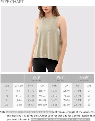 Vista 6 de ODODOS Paquete de 3 camisetas sin mangas sueltas para mujer, camisetas sin mangas para gimnasio, atletismo, entrenamiento, camisetas de yoga