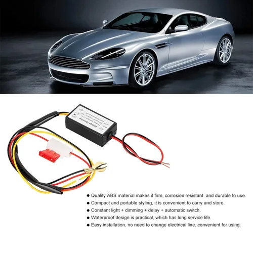 Vista 3 de Controlador DRL 12-18V Auto Car LED Daytime Running Light Controlador LED On/Off Luz antiniebla Interruptor Controlador Accesorios de coche