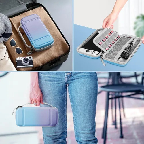 Vista 7 de Fintie - Estuche de transporte para Nintendo Switch OLED Modelo 2021Switch 2017, resistente a los golpes Funda protectora de carcasa dura