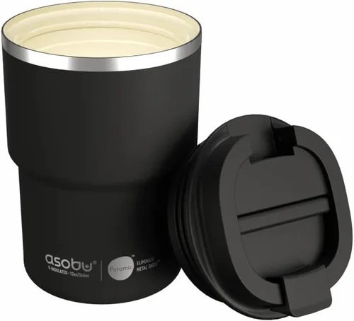 Vista 34 de asobu Taza de viaje 360 – Taza de acero inoxidable aislada al vacío de 28 onzas con tapa y asa a prueba de derrames de 360° – Mantiene las bebidas