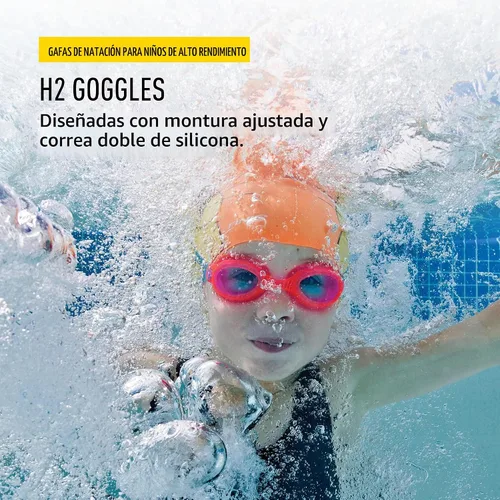 Vista 8 de Lentes de natación FINIS H2 Rosado/Verde agua
