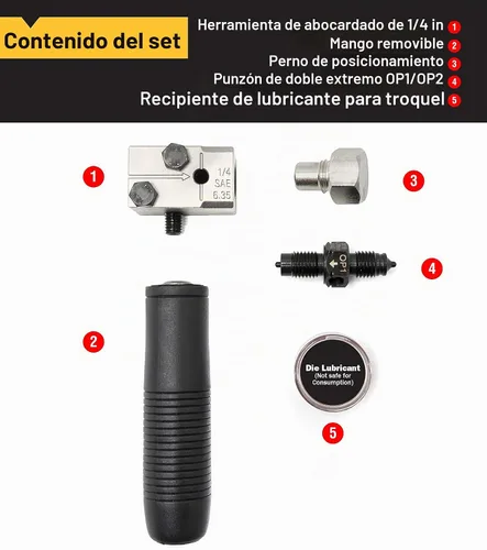Vista 2 de Titan 51515 Herramienta de abocardado doble de 1/4 pulgadas