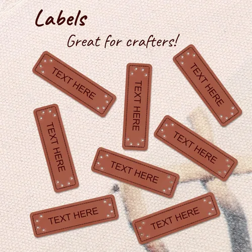 Vista 6 de Etiquetas de ropa personalizadas,Etiquetas de cuero personalizadas,Etiquetas de punto con nombre personalizado,Etiquetas de cuero personalizadas