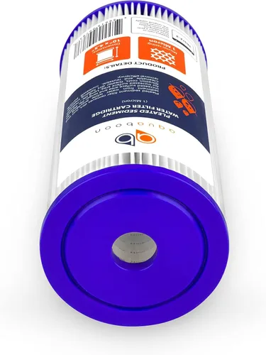 Vista 6 de Aquaboon Filtro de agua plisado de 1 micra de 10 x 4.5 pulgadas para reemplazo de filtro de agua de sedimentos para toda la casa, compatible