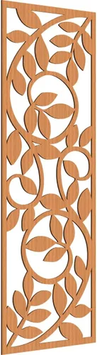 Vista 122 de 9 3/8"W x 24 3/8"H x 1/4"T Utica Decorativo Fretwork Madera Paneles de Pared, Abedul