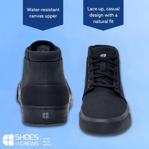 Vista 5 de Shoes for Crews Cabbie II, zapatos de trabajo unisex antideslizantes para hombre, mujer, para servicio de alimentos