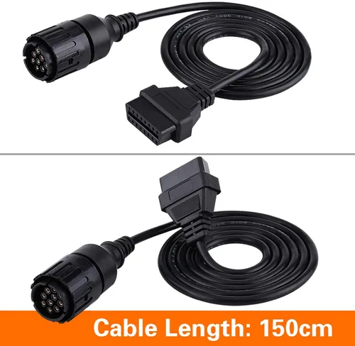 Vista 3 de Generic Generickyigvhom9r - Cable adaptador OBD2 de 10 pines a 16 pines OBD2, cable de diagnóstico para motocicleta ICOMD