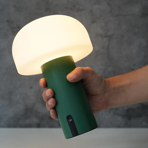 Vista 8 de Lámpara de mesa de hongos para exteriores, recargable, inalámbrica, impermeable, portátil, funciona con pilas, con carga USB, luz nocturna