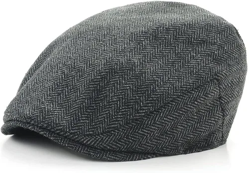 Vista 2 de Gatsby Newsboy Hat Hombres Mujeres Clásico Herringbone lvy Moda Tweeb Flat Cap