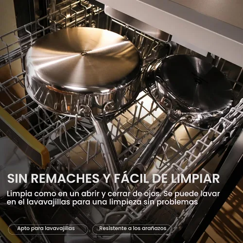 Vista 5 de COOKER KING Sartén de acero inoxidable de 8 pulgadas, pequeña sartén