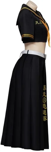 Vista 3 de DUNHAO COS Disfraz de los Vengadores para hombre, disfraz de cosplay de Manjirou Sano, uniforme de Halloween