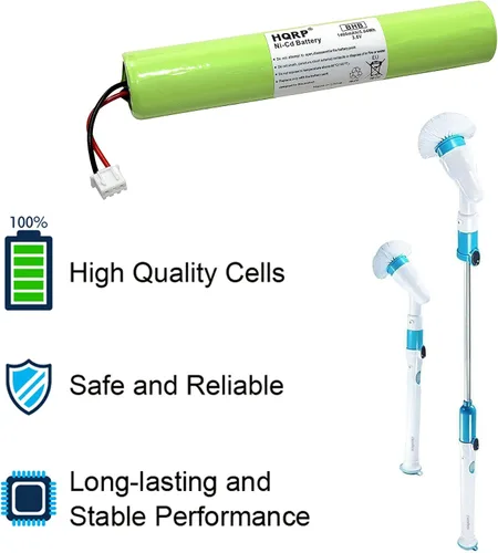 Vista 5 de HQRP Batería compatible con Hurricane Spin Scrubber Brush Cleaner Mop Spin-Scrubber Bañera