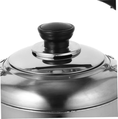Vista 2 de YARNOW Hervidor de té de acero inoxidable, hervidor de té silbido en la parte superior de la estufa, tetera para estufa, mango ergonómico