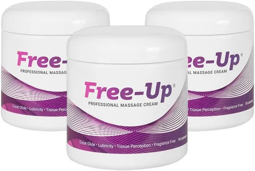 Vista 8 de Free-Up -Crema de masaje profesional, sin fragancia, gran deslizamiento, lubricidad, percepción de tejidos, perfecta para terapia física, masaje