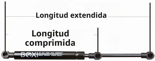 Vista 3 de BOXI 2 piezas. Soportes universales para puntales de elevación, longitud extendida: 13", longitud comprimida: 8.40", 155 libras, casquillo de bola