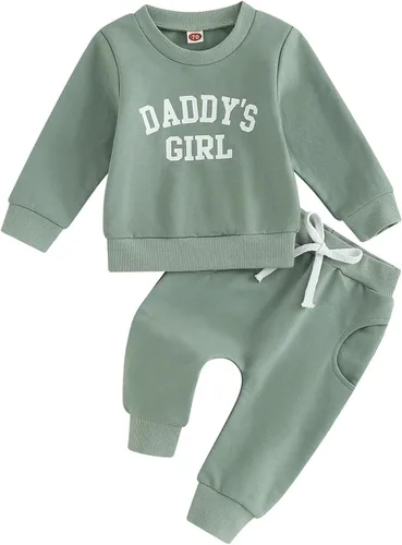 Vista 9 de Conjunto de sudadera con estampado para bebé y niña, sudadera larga para otoño e invierno
