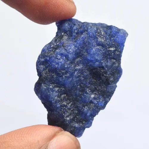 Vista 2 de GEMHUB 72.00 quilates con certificación de huevo natural en bruto, zafiro azul crudo, piedra preciosa suelta para la fabricación de joyas, Gema, azul