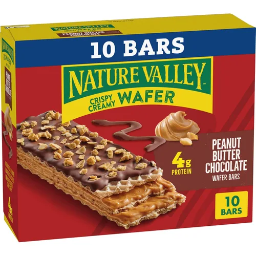 Vista 14 de Nature Valley Barras de Waffle Cremosas y Crujientes, Arándano, Grano Entero, 5 Barras, 6.5 oz